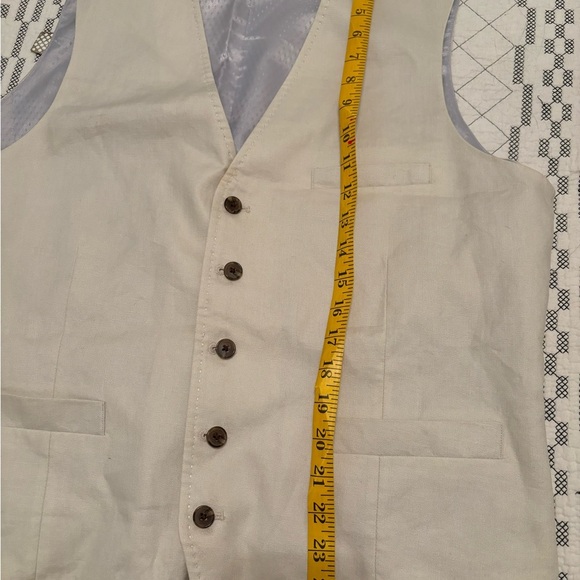 INC linen blend vest L - Picture 8 of 8